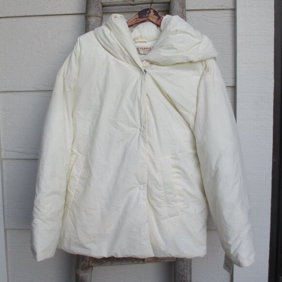 NWT Free People Ivory Cozy Cloud Puffer Dancer Jacket ~ L ~ $168 ~ Sold Out!!!! - Picture 9 of 13